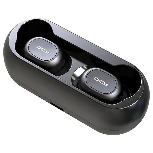 QCY T1C Çift Mikrofonlu Şarj Edilebilir Bluetooth V5.0 Siyah Telefon Kulaklığı - 2 Yıl Resmi Distribütör Garantili