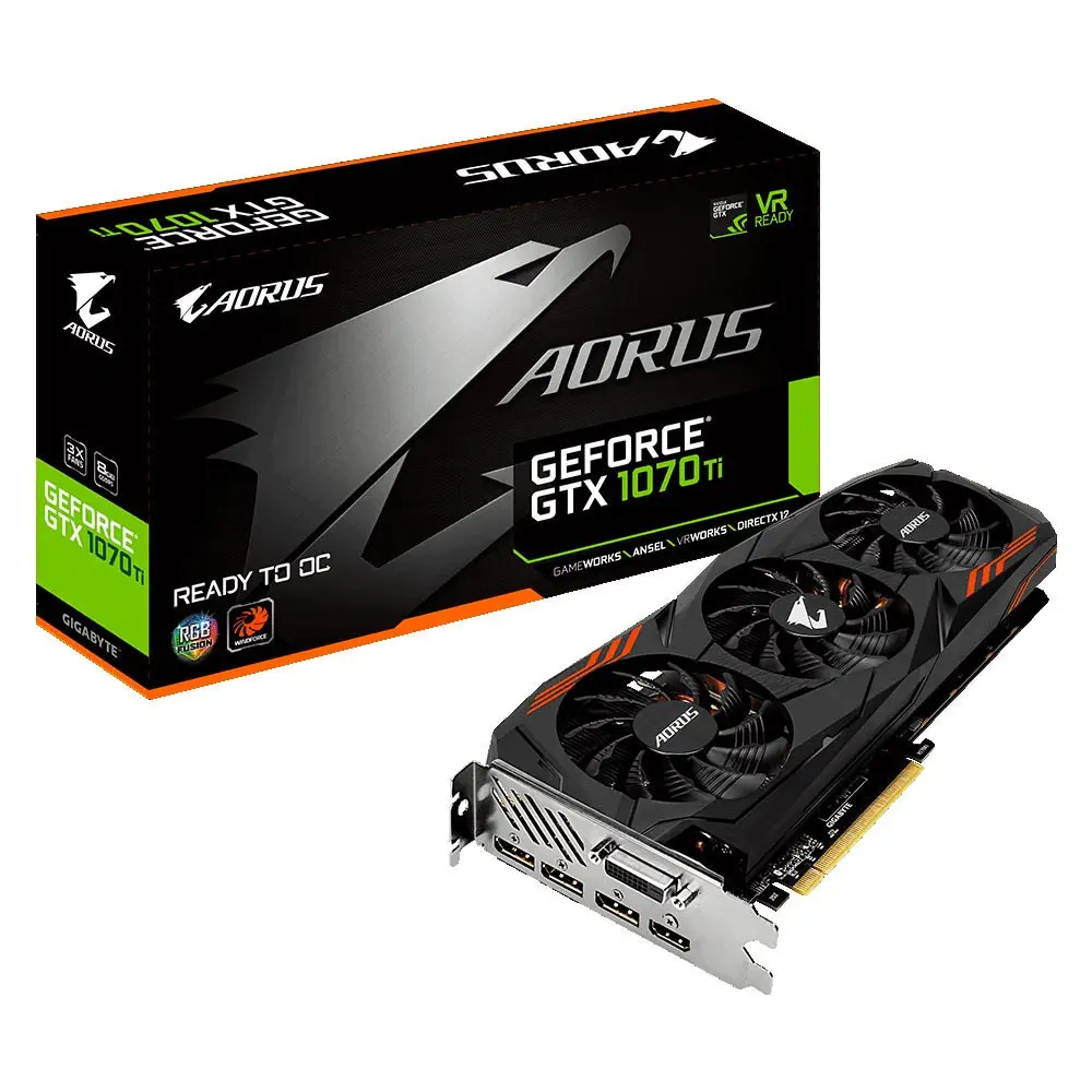 Gigabyte GTX 1070 Ti 8GB 256Bit GDDR5 Gaming (Oyuncu) Ekran Kartı (GV-N107T AORUS-8GD )