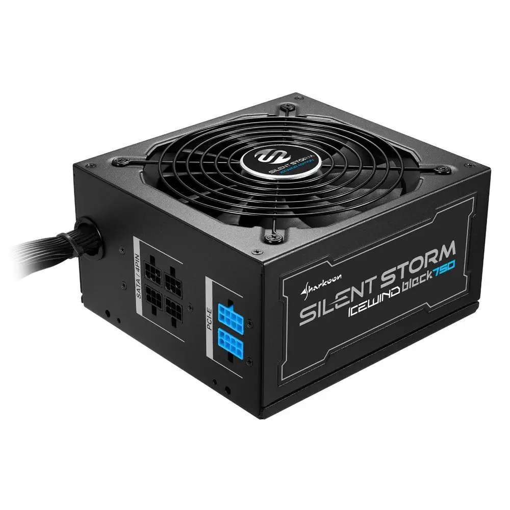 Sharkoon SilentStorm Icewind 750W 80+Bronze 12V 135mm Fan Siyah Power Supply