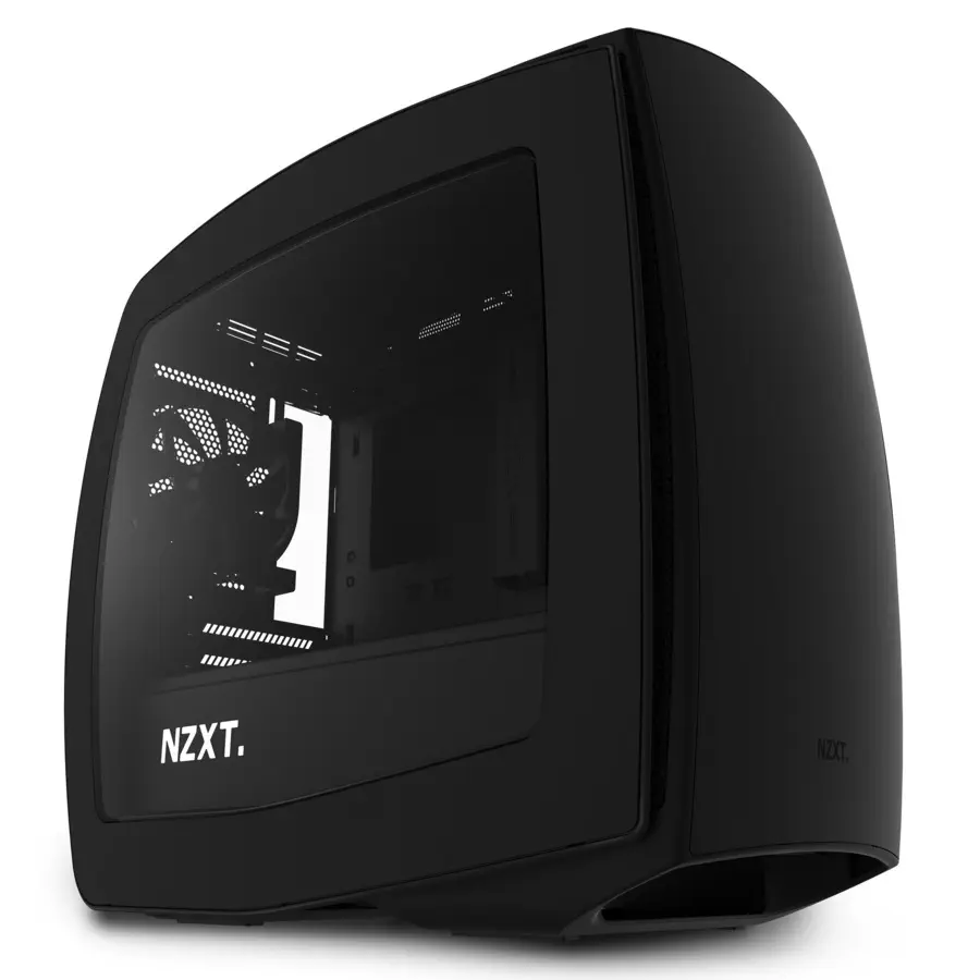 NZXT Manta CA-MANTW-M1 Siyah Pencereli USB3.0 Mini-ITX Kasa 3XFan/5x Fan Yuvası/Toz Filtresi