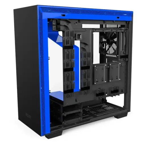 NZXT H700i CA-H700W-BL Pencereli RGB Akıllı Mat Siyah-Mavi Mid-Tower Kasa