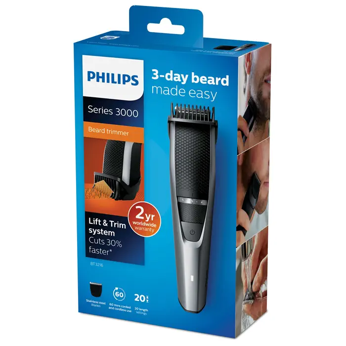 Philips Beardtrimmer Series 3000 BT3216/14 Sakal Düzeltici