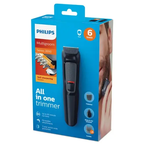 Philips Multigroom Series 3000 MG3710/15 6’sı 1 Arada Erkek Bakım Seti