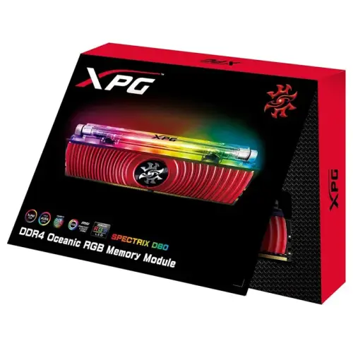 Adata XPG Spectrix D80 RGB Sıvı Soğutma 8GB (1x8GB) DDR4 3000MHz CL16 Kırmızı Gaming Ram (AX4U300038G16-SR80)