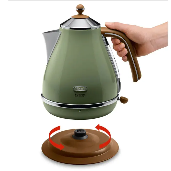 Delonghi Icona Vintage KBOV 2001.GR 1.7 Litre Çelik Su Isıtıcısı
