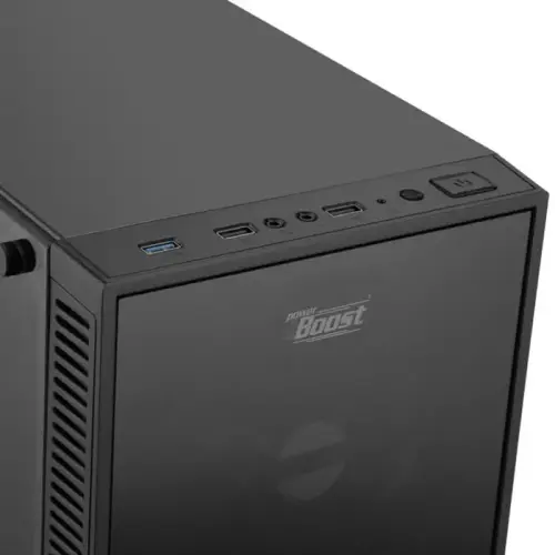 Power Boost Elegance Serisi VK-G1007B Mavi LED Fan USB 3.0 Temperli Cam Panel Mid-Tower Gaming Kasa