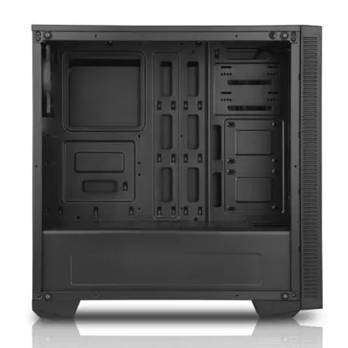 Power Boost Elegance Serisi VK-G1007B Mavi LED Fan USB 3.0 Temperli Cam Panel Mid-Tower Gaming Kasa