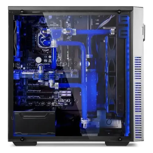 GamePower Atlas 500W Gaming 2*120mm Mavi Led Fanlı Şeffaf Akrilik Yan Panel Mid ATX Kasa