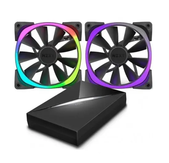 NZXT Aer RGB 2x120 RF-AR120-C1 120MM Fan ve Hue + Starter Kit