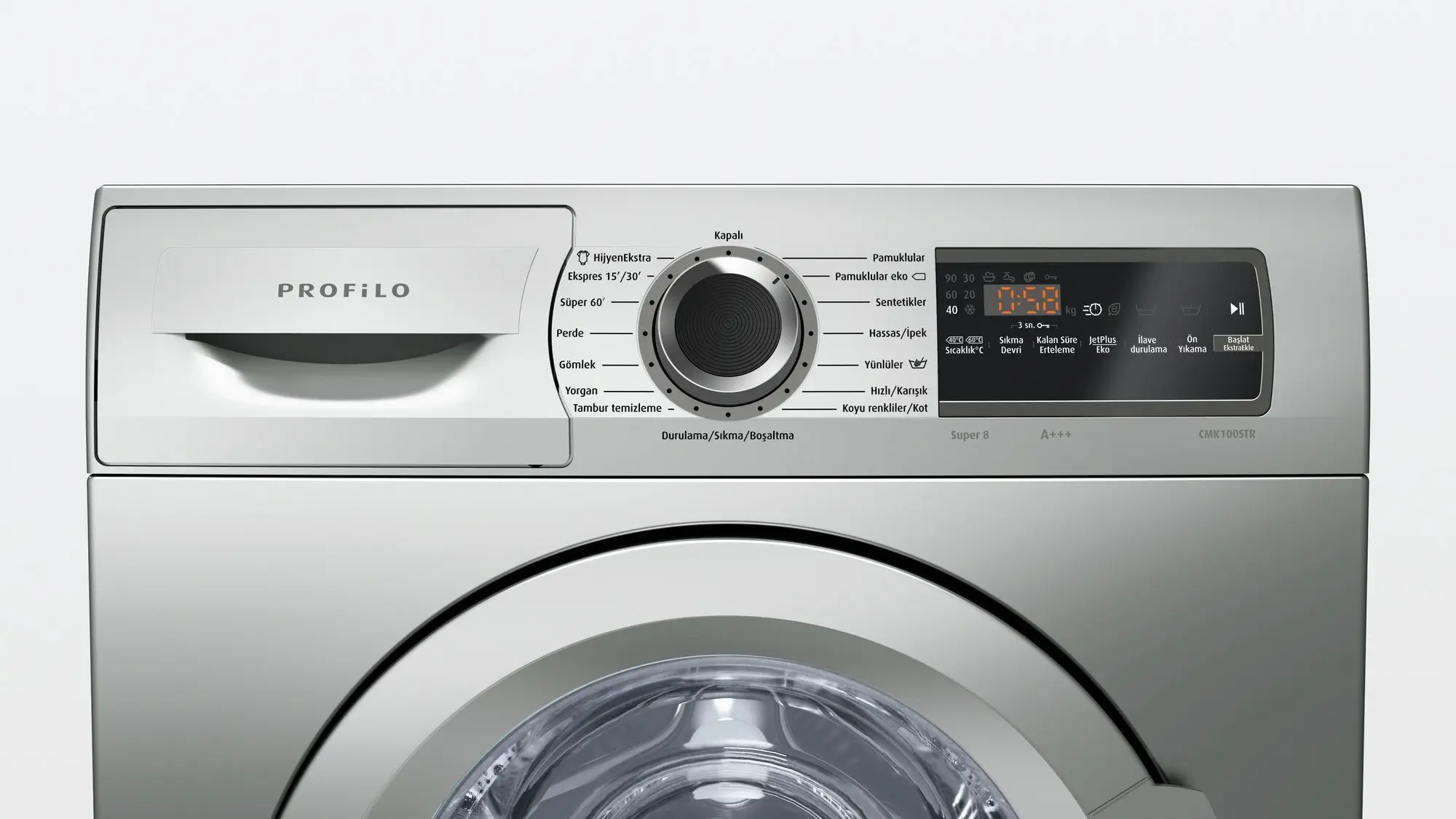 Profilo CMK100STR A+++ 8 Kg 1000 Devir Çamaşır Makinesi