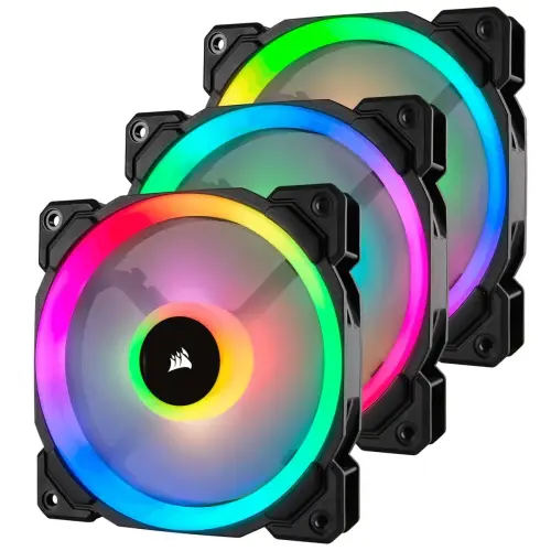 Corsair CO-9050072-WW LL120 RGB Dual Light Loop PWM 120mm 3`lü Kasa Fanı