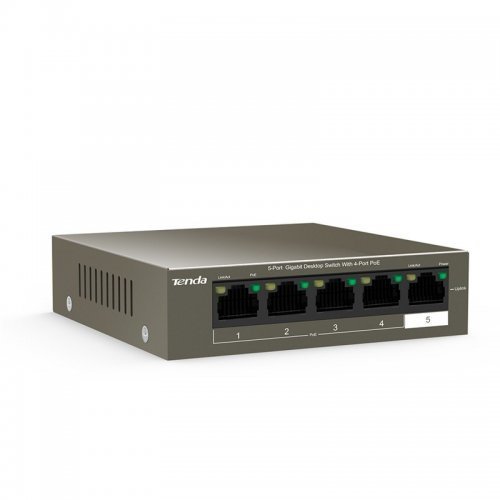 Tenda TEG1105P 5 Port Gigabit 4 Port PoE 63W Switch