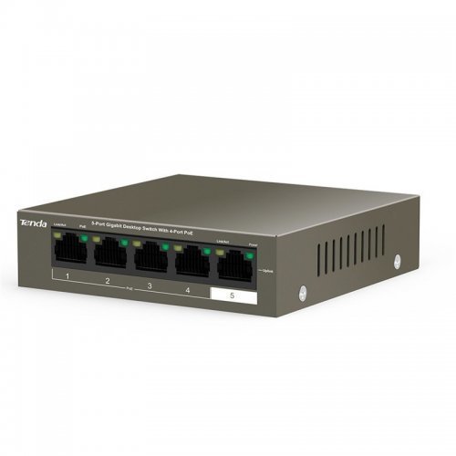 Tenda TEG1105P 5 Port Gigabit 4 Port PoE 63W Switch