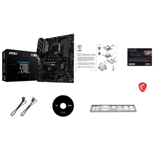 MSI Z390-A Pro Intel Z390 Soket 1151 DDR4 4400(O.C.)MHz ATX Gaming(Oyuncu) Anakart