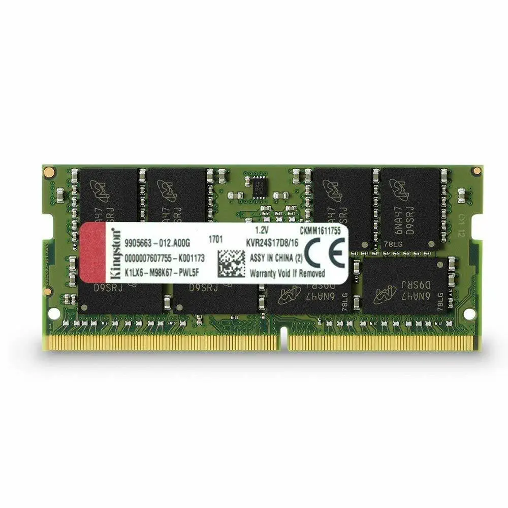 Kingston 16 GB DDR4 2400Mhz KVR24S17D8/16- Notebook Ram