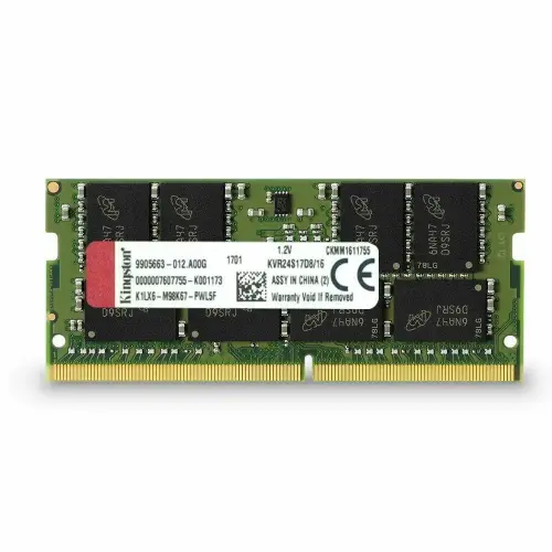 Kingston 16 GB DDR4 2400Mhz KVR24S17D8/16- Notebook Ram
