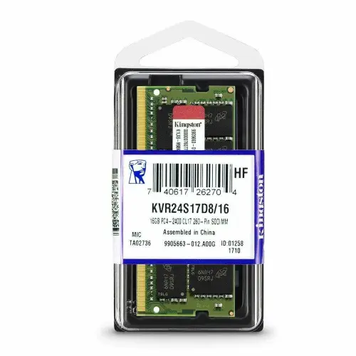 Kingston 16 GB DDR4 2400Mhz KVR24S17D8/16- Notebook Ram