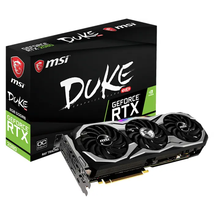 Msi RTX 2080 Duke 8G OC GeForce RTX 2080 OC 8GB GDDR6 256Bit DX12 Gaming Ekran Kartı