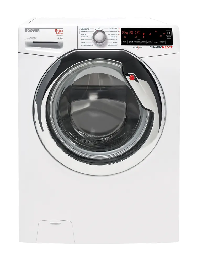 Hoover WDXA 4118AH A 11 Kg Yıkama / 8 Kg Kurutma 1400 Devir Kurutmalı Çamaşır Makinesi