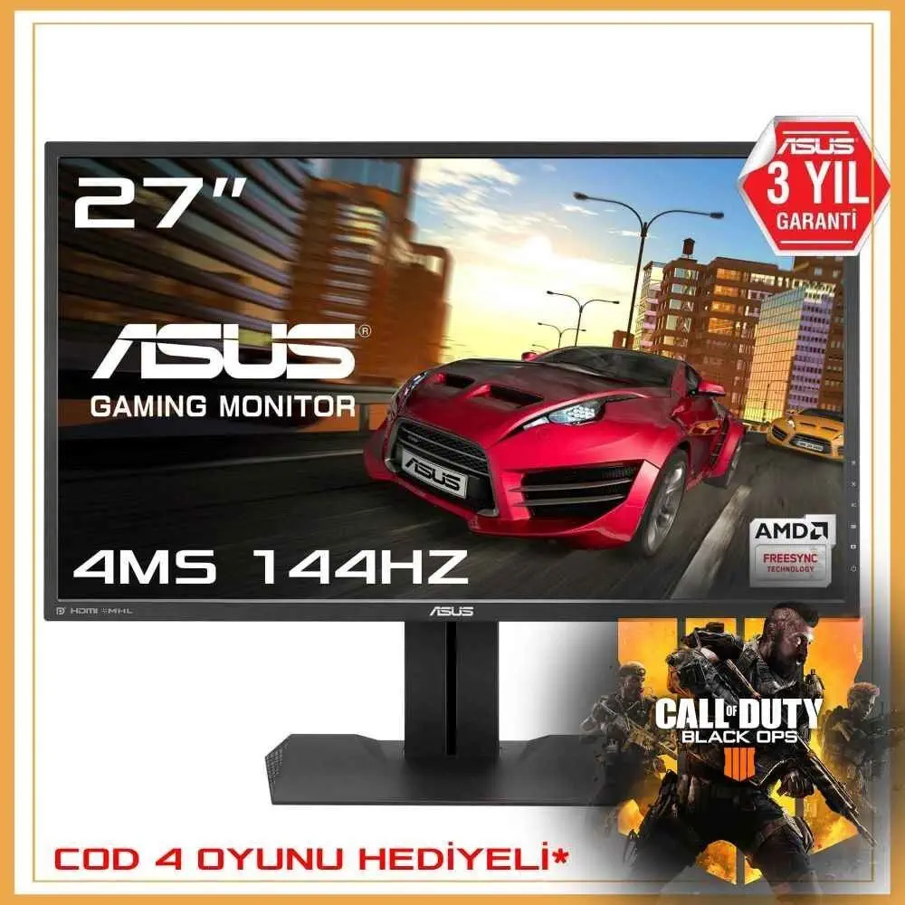 Asus MG279Q 27″ 4ms (2xHDMI/MHL+Display+mDisplay) FreeSync QHD IPS (Gaming) Oyuncu Monitör