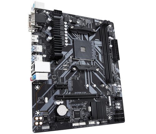 Gigabyte B450M S2H AMD B450 Soket AM4 DDR4 3600(O.C.)Mhz mATX Anakart 