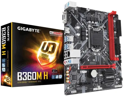 Gigabyte B360M H Intel B360 Express Soket 1151 DDR4 2666MHz mATX Gaming Anakart
