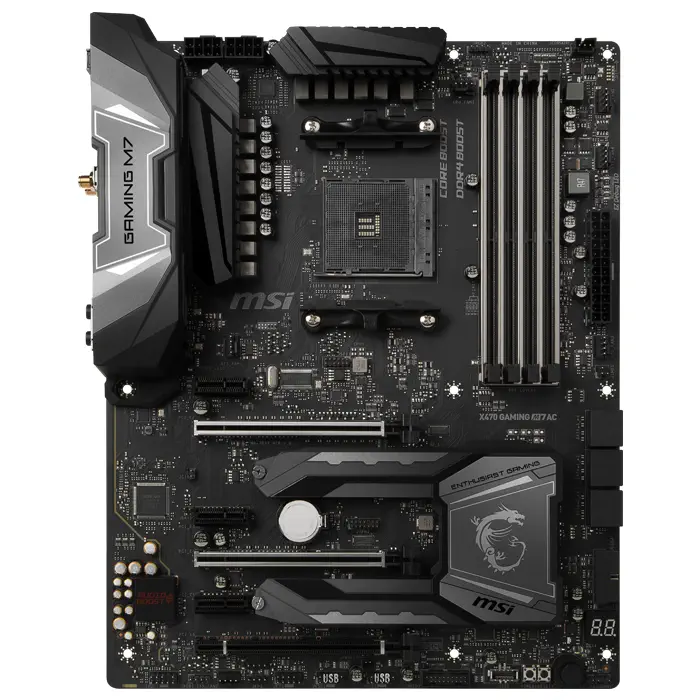 MSI X470 GAMING M7 AC AMD X470 Soket AM4 DDR4 3600(OC)MHz ATX Gaming Anakart