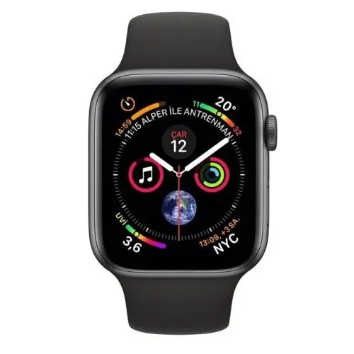 Apple Watch Series 4 GPS 40 mm Uzay Grisi Alüminyum Kasa ve Siyah Spor Kordon MU662TU/A - Apple Türkiye Garantili