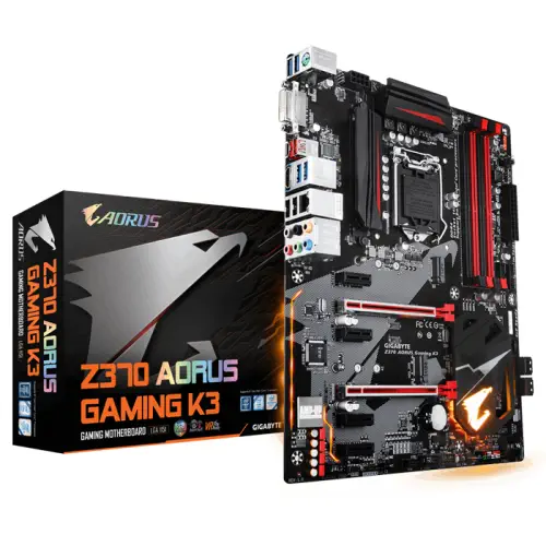 Gigabyte Z370 Aorus Gaming K3 Intel Z370 Express Soket 1151 DDR4 4000(O.C.)MHz ATX Gaming(Oyuncu) Anakart