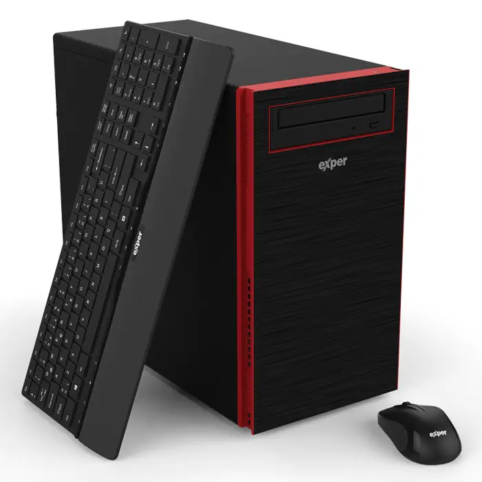 Exper Active DEX386 G2 Intel Core i3-7100 3.90GHz 4GB DDR4 1TB 2GB GeForce GT 710 Win10 Home Masaüstü Bilgisayar