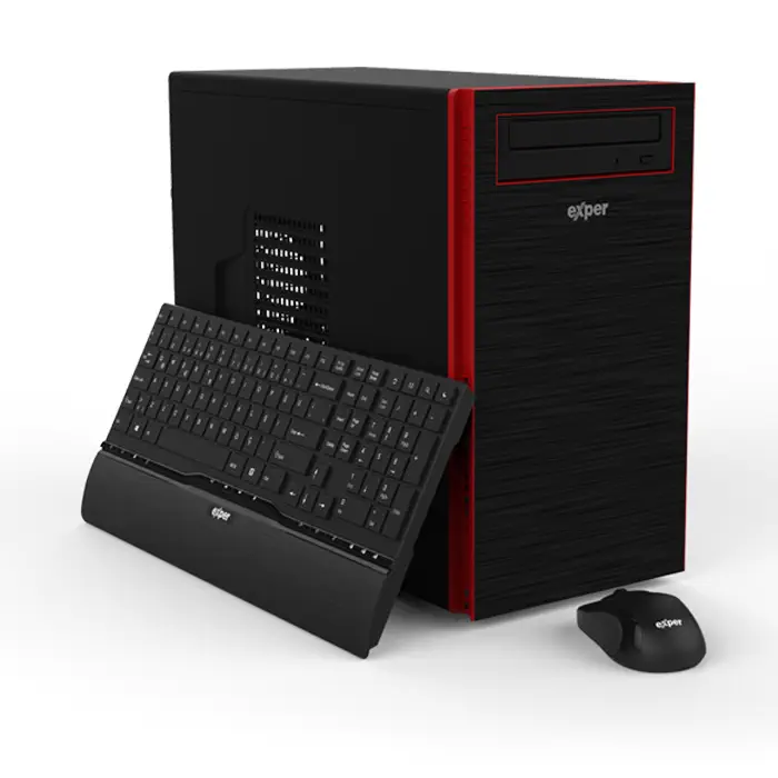 Exper Diamond DEX582 Intel Core i5-7400 3.00GHz 4GB DDR4 1TB Win10 Home Masaüstü Bilgisayar
