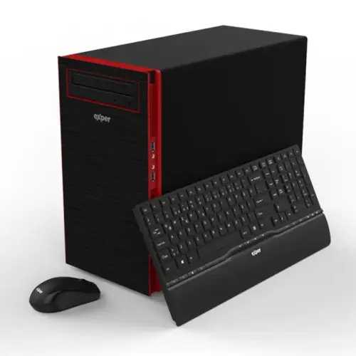 Exper Diamond DEX582 Intel Core i5-7400 3.00GHz 4GB DDR4 1TB Win10 Home Masaüstü Bilgisayar