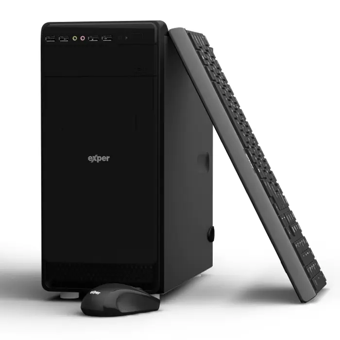 Exper Flex DY6-B69 Intel Core i7-7700 3.60GHz 8GB DDR4 240GB SSD OB FreeDOS Masaüstü Bilgisayar