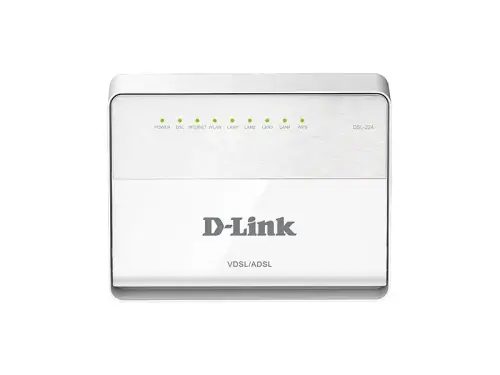 D-Link DSL-224 4 Port VDSL2/ADSL2+ Modem Router