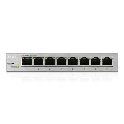 Zyxel GS1200-8 8 Port Gigabit Web Yönetilebilir Switch