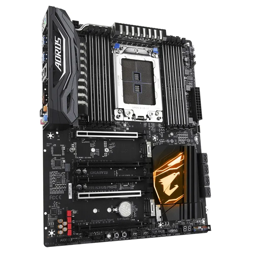 Gigabyte X399 Aorus Pro AMD X399 Soket TR4 DDR4 3600+(OC)Mhz ATX Gaming(Oyuncu) Anakart