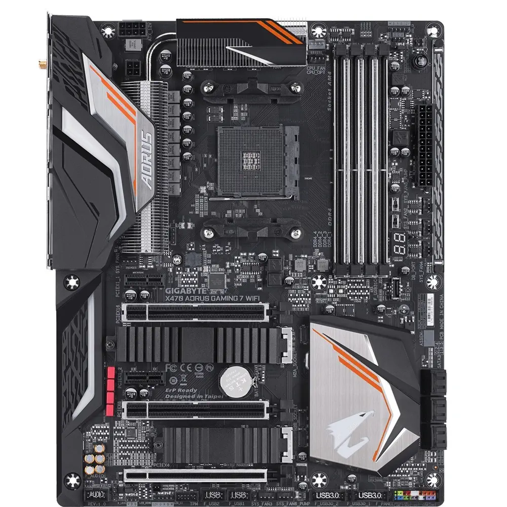 Gigabyte X470 Aorus Gaming 7 Wi-Fi AMD X470 Soket AM4 DDR4 4133(OC)Mhz ATX Gaming Anakart