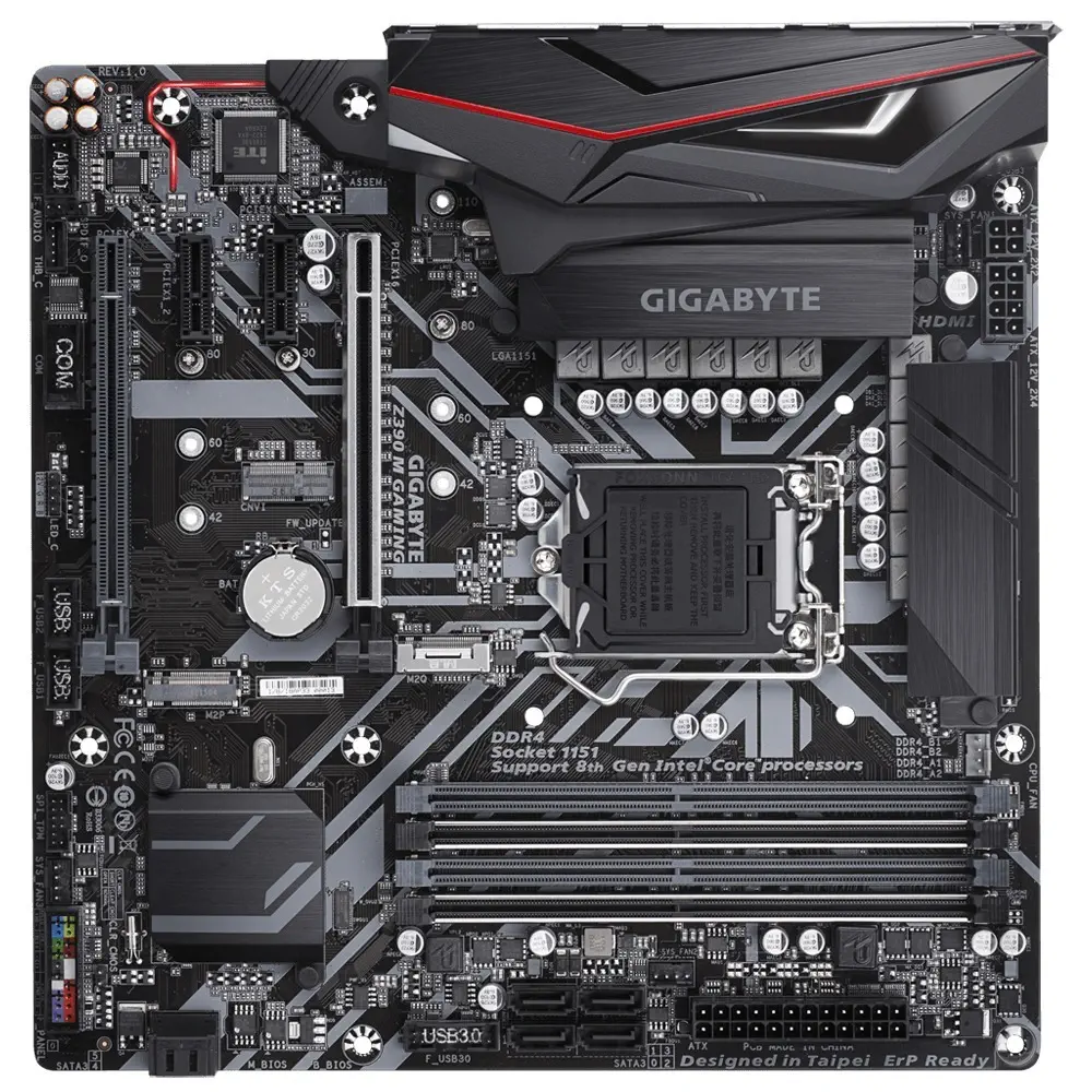 Gigabyte Z390 M Gaming Intel 1151 Z390 4266 Mhz DDR4 mATX Gaming (Oyuncu) Anakart