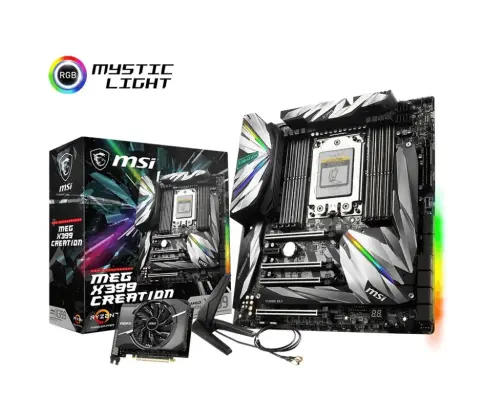 MSI MEG X399 Creation AMD X399 Soket TR4 DDR4 3600+(O.C.)MHz E-ATX Gaming(Oyuncu) Anakart