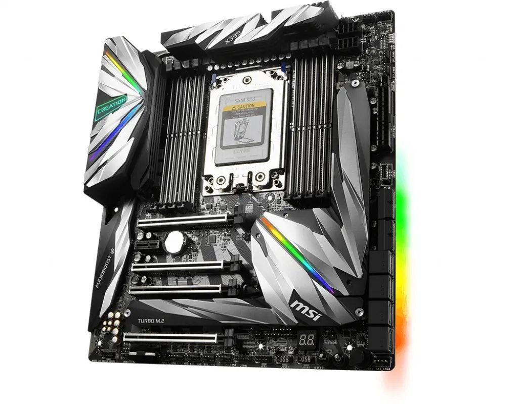 MSI MEG X399 Creation AMD X399 Soket TR4 DDR4 3600+(O.C.)MHz E-ATX Gaming(Oyuncu) Anakart