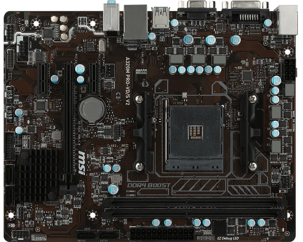 MSI A320M PRO-VD/S V2 AMD A320 Soket AM4 DDR4 2667Mhz mATX Anakart