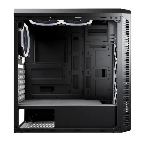 Power Boost JBST-VKG3904S USB3.0 Full Siyah Arcylic Halo Rainbow RGB Fan Gaming Kasa (PSU Yok)