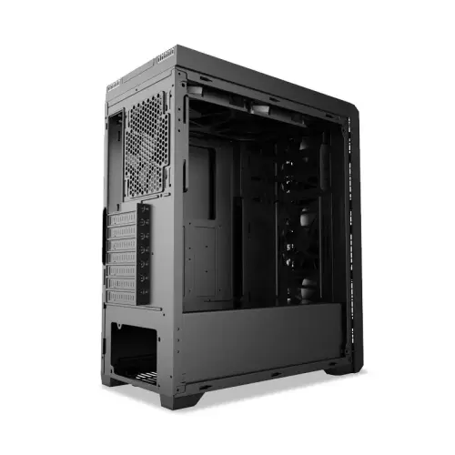Power Boost VK-G3901S USB3.0 Siyah Rainbow RGB Fan Strip Kasa (PSU Yok)
