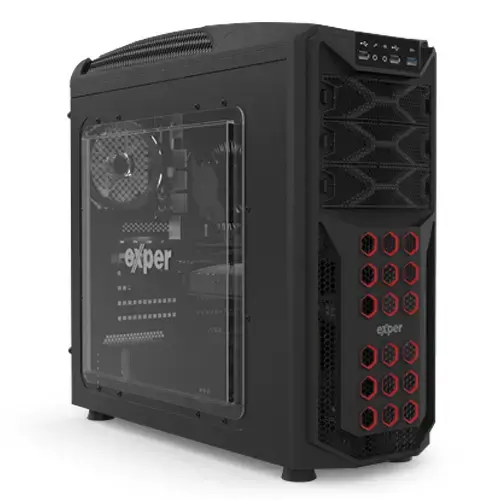 Exper Xcellerator XC788 Intel Core i7-7700 3.60GHz 8GB DDR4 1TB+240GB SSD 6GB GeForce GTX 1060 Win10 Home Gaming Masaüstü Bilgisayar