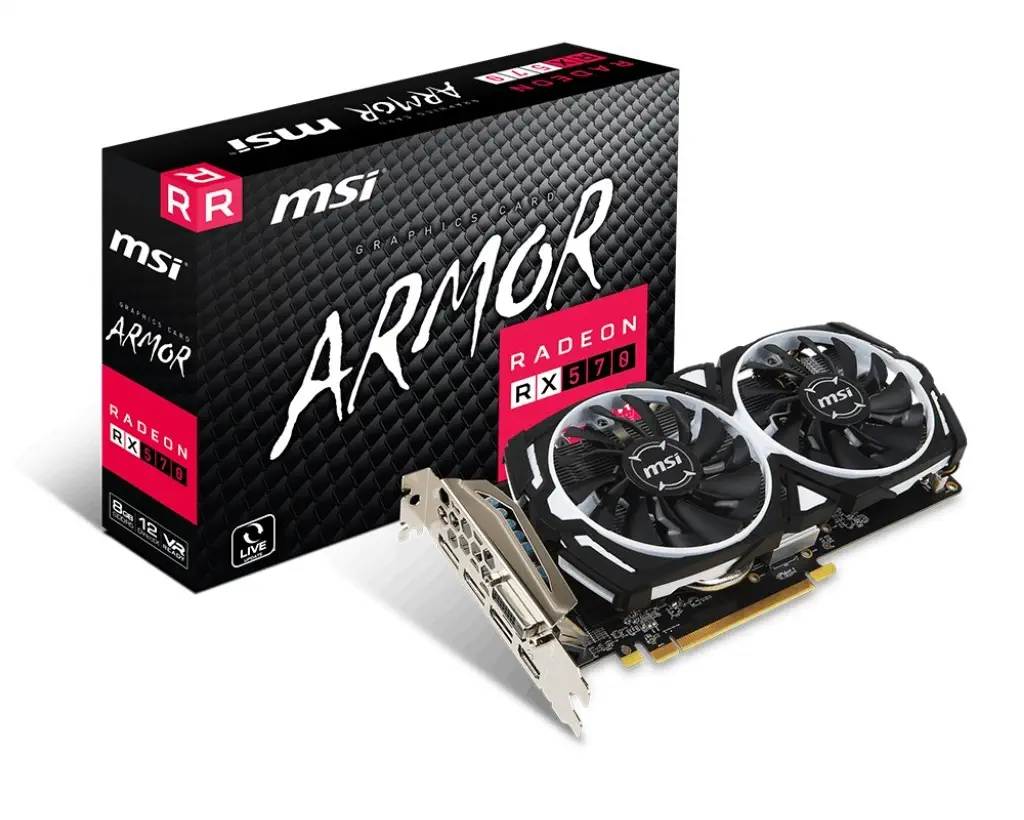 MSI RX 570 Armor 8G Radeon RX 570 8GB GDDR5 256Bit DX12 Gaming Ekran Kartı