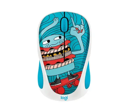 Logitech M238 Doodle Skateburger Wireless Mouse (910-005052)