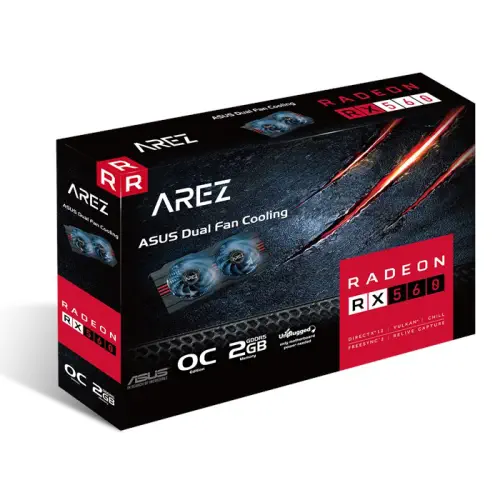 Asus AREZ-RX560-O2G-EVO AMD Radeon RX 560 2GB GDDR5 128Bit DX12 Gaming Ekran Kartı