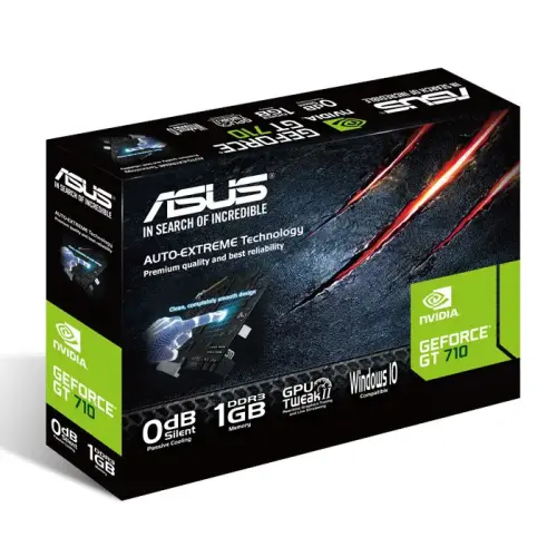 Asus 710-1-SL GeForce GT 710 1GB DDR3 64Bit DX12 Ekran Kartı