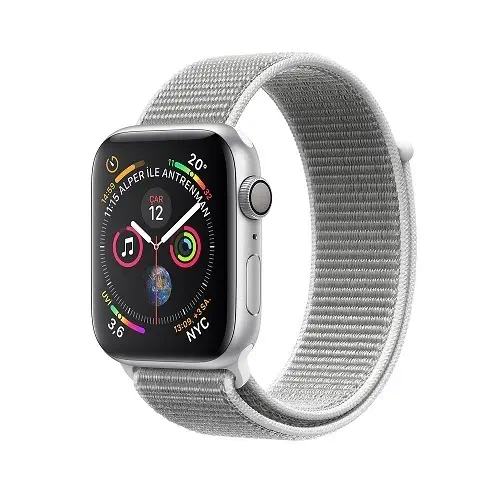 Apple Watch Series 4 GPS 44mm Gümüş Alüminyum Kasa ve Deniz Kabuğu Spor Loop MU6C2TU/A - Apple Türkiye Garantili