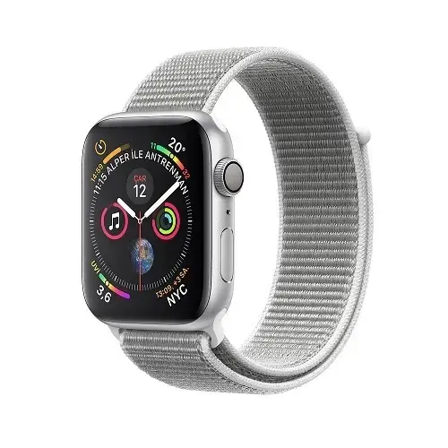 Apple Watch Series 4 GPS 44mm Gümüş Alüminyum Kasa ve Deniz Kabuğu Spor Loop MU6C2TU/A - Apple Türkiye Garantili